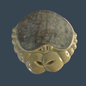 Crab Handcrafted Ceramic Trinket Box Signed VIC 55